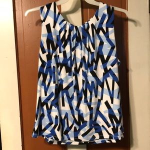 Sleeveless silk tank